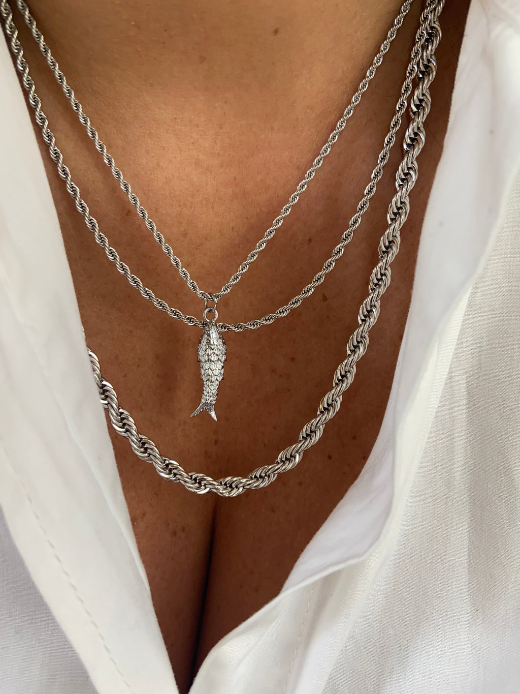 Collier Petit Poisson - Doré Ou Argent