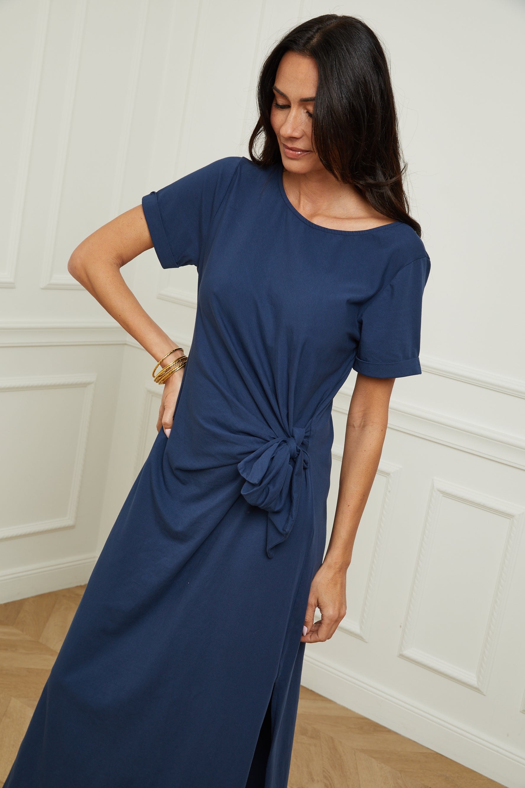 Isa Dress - Navy