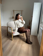 Botas de antelina Léane topo