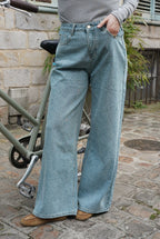 Romeo Blue Leopard Jeans
