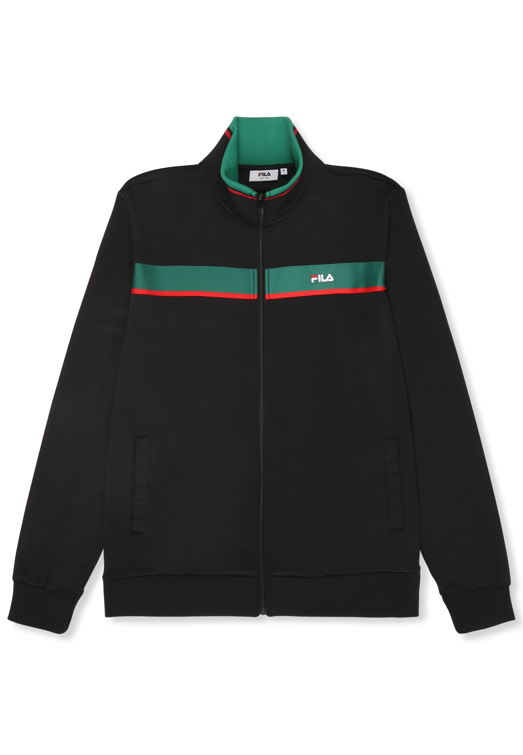 Veste De Survêtement À Bandes Classique - Noir