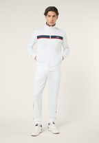 Veste De Survêtement À Bandes Classique - Blanc Éclatant-Iris Noir