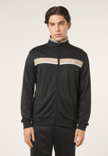 Veste De Survêtement À Bandes Classique - Noir-Poivre Blanc