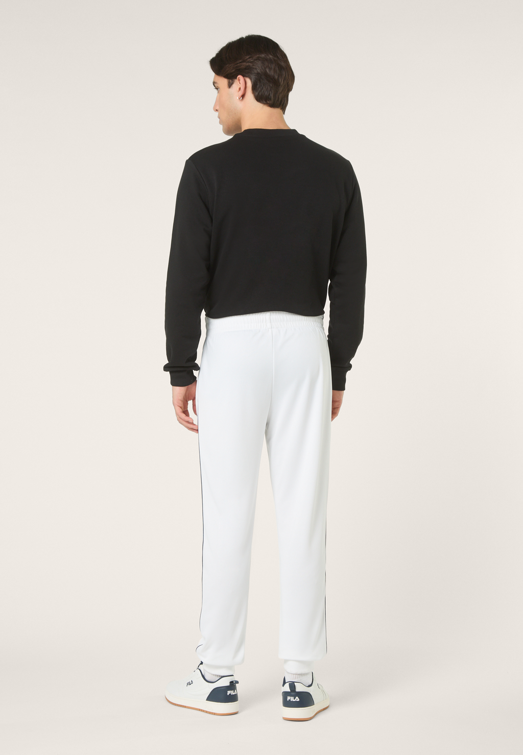 Pantalon De Survêtement Classique - Blanc Éclatant-Iris Noir