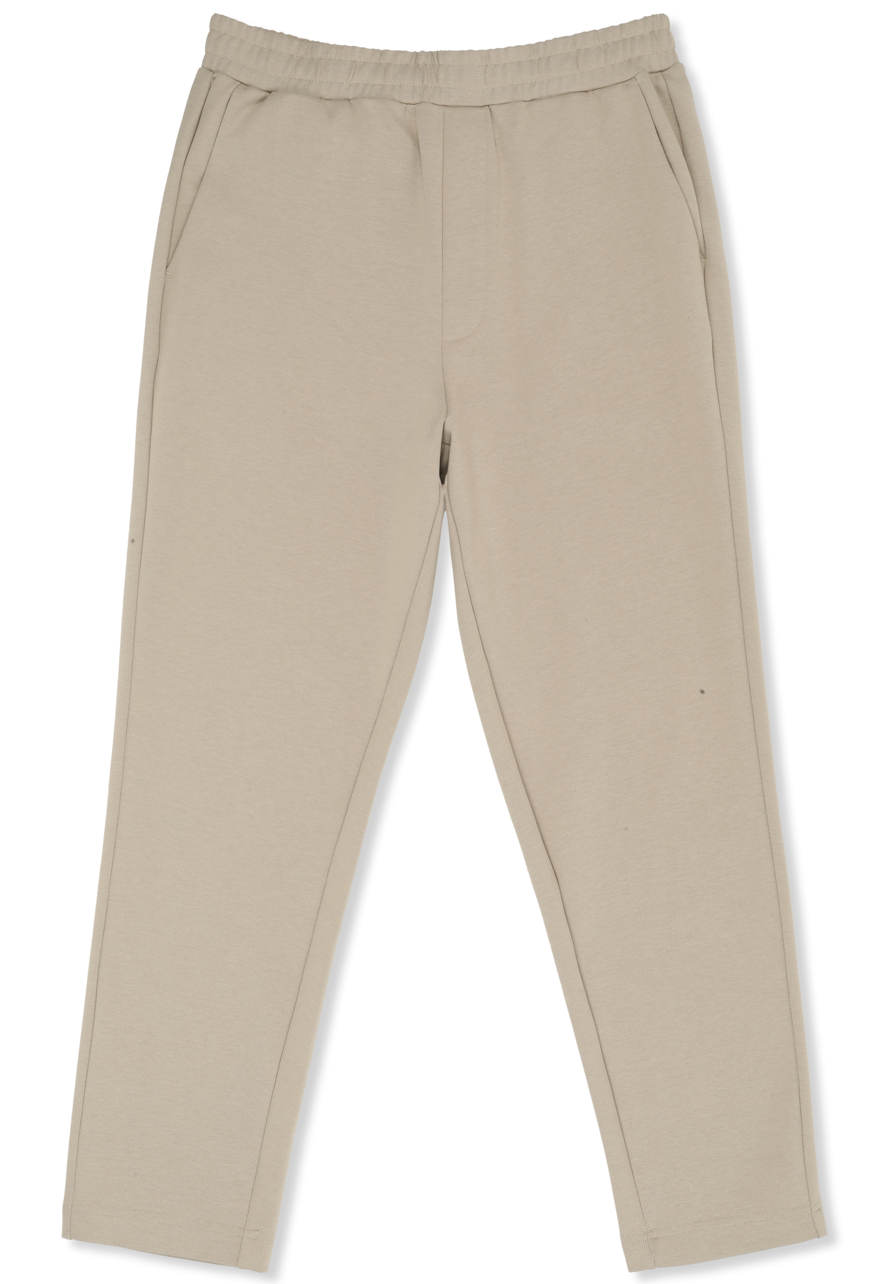 Pantalon De Jogging Chic Court Slim - Blanc Poivre