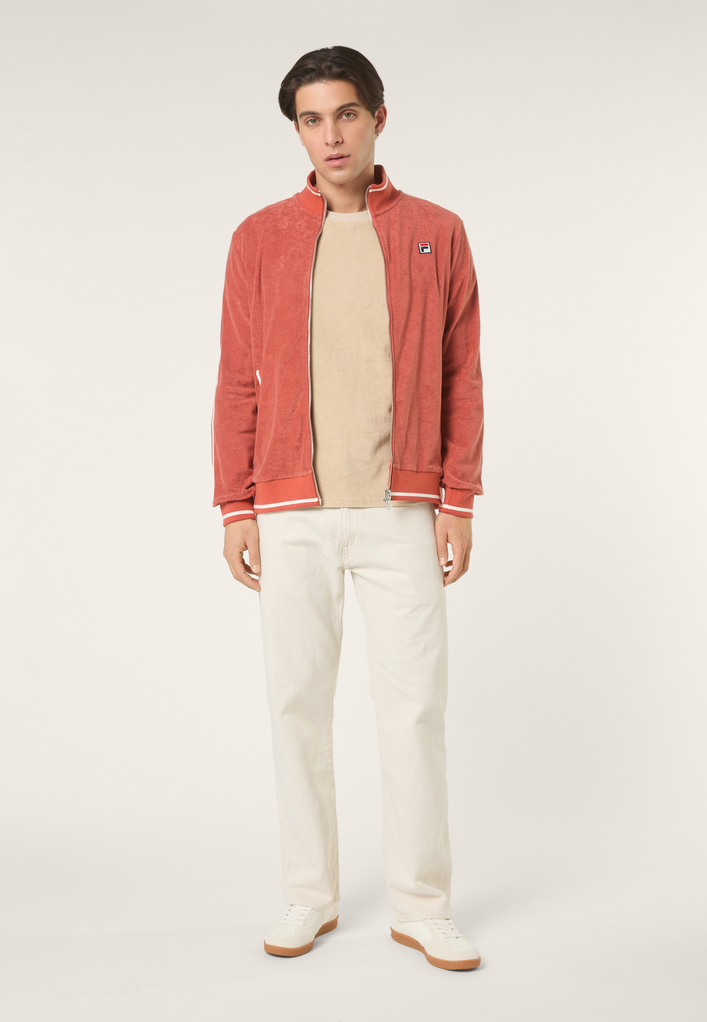 Classic Terry Track Jacket - Etruscan Red
