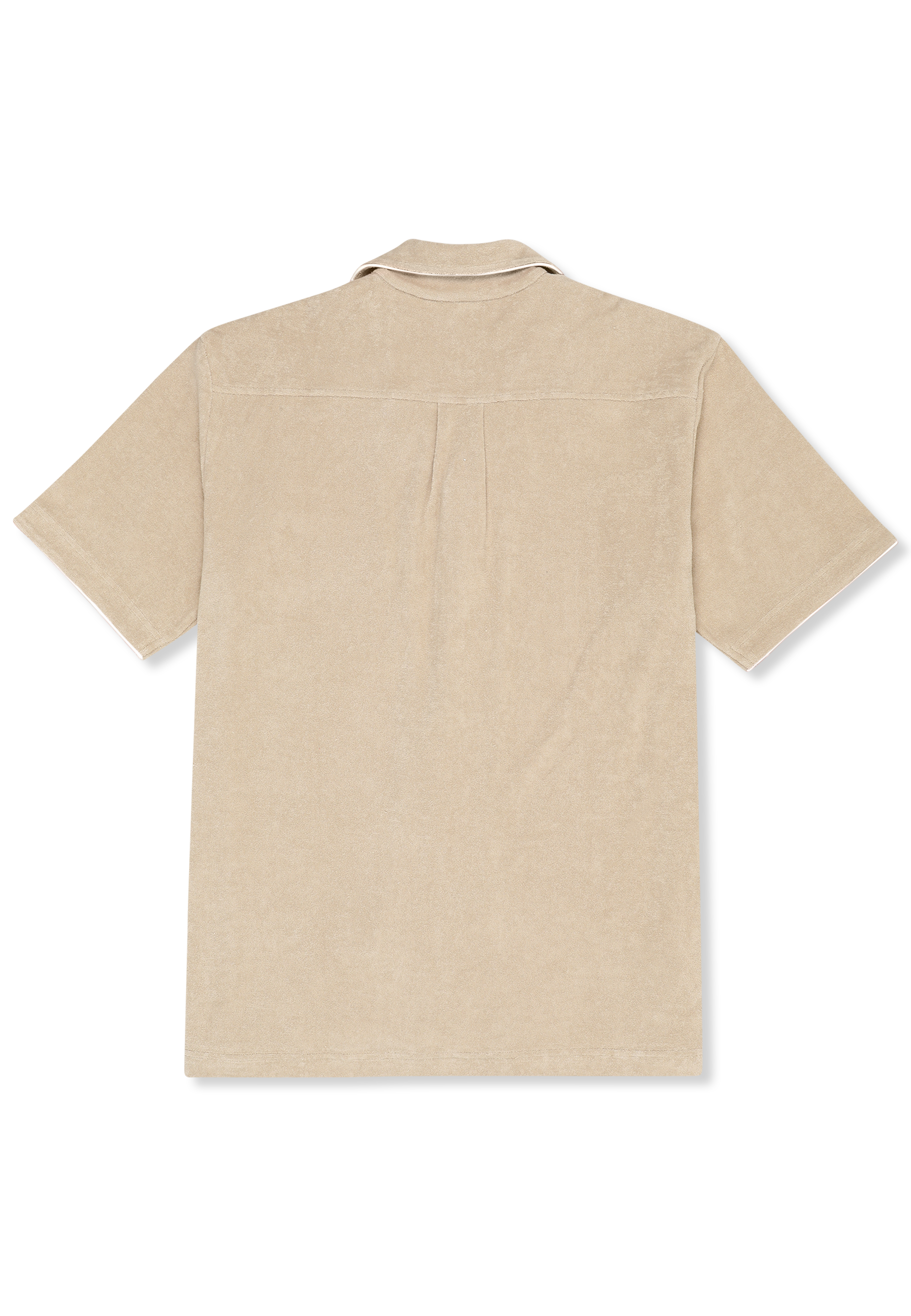 Chemise Resort Éponge Décontractée - Blanc Poivre