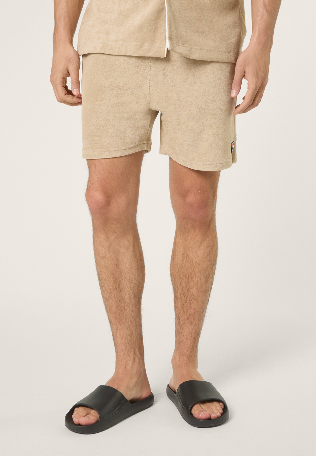 Short Éponge Classique - Blanc Poivre