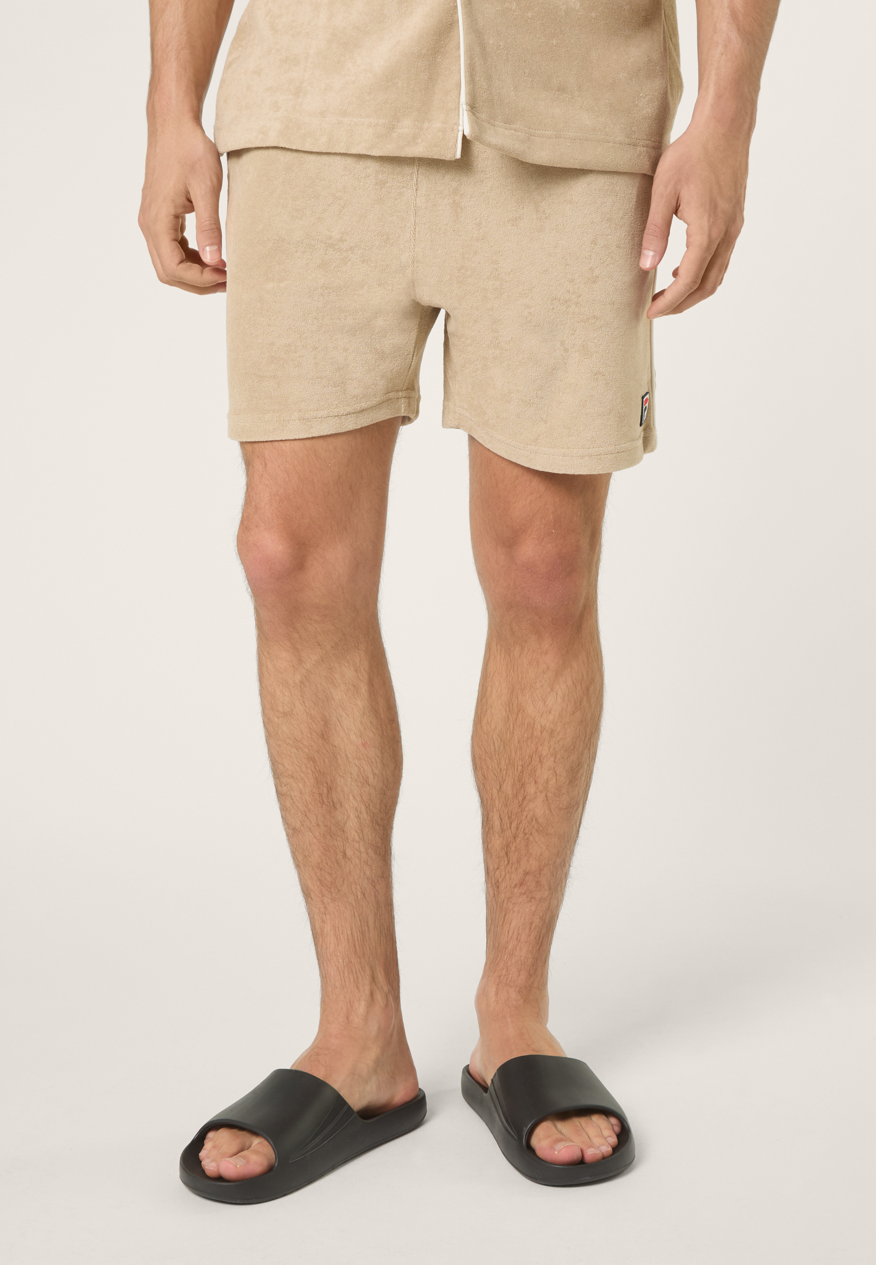 Short Éponge Classique - Blanc Poivre