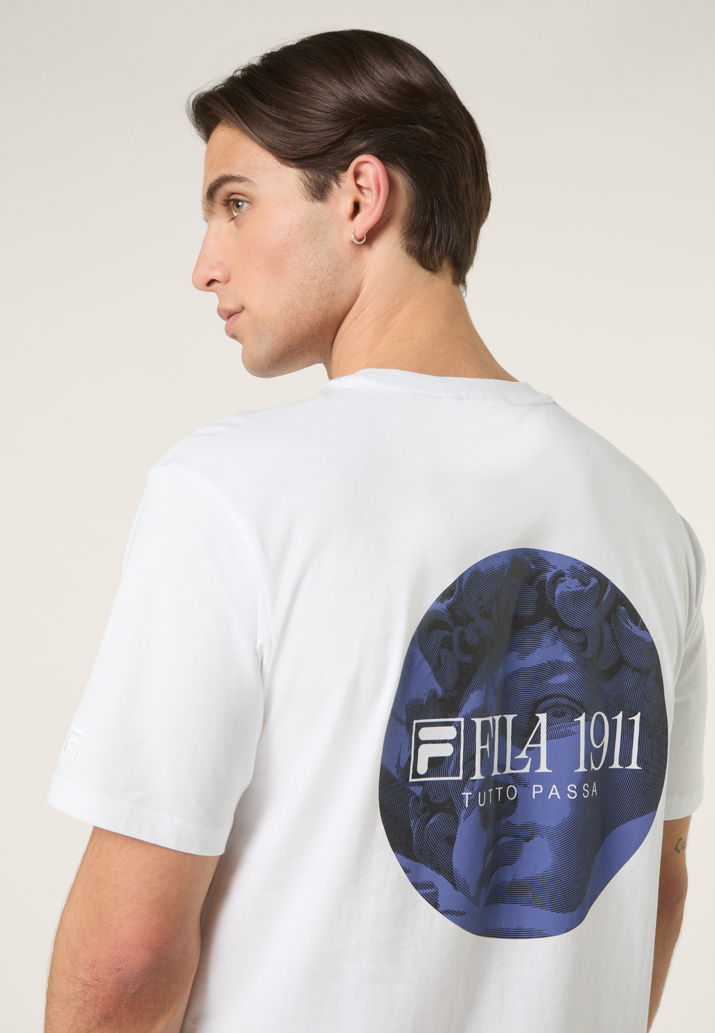 T-Shirt À Imprimé Décontracté - Blanc Éclatant