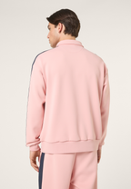 Casual Banded Track Jacket - Soft Pink