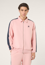 Casual Banded Track Jacket - Soft Pink
