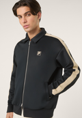 Veste De Survêtement À Bandes Décontractée - Noir