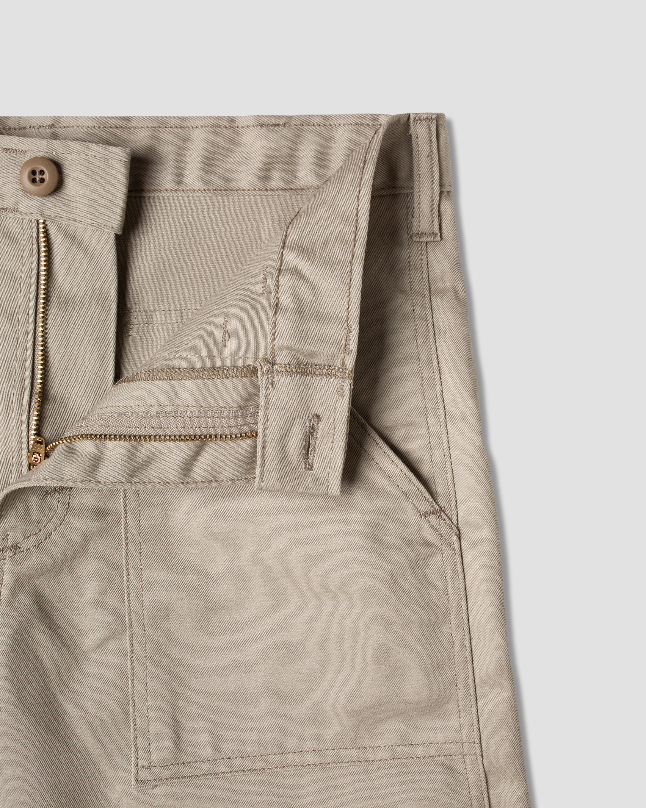Fatigue Shorts - Khaki Twill