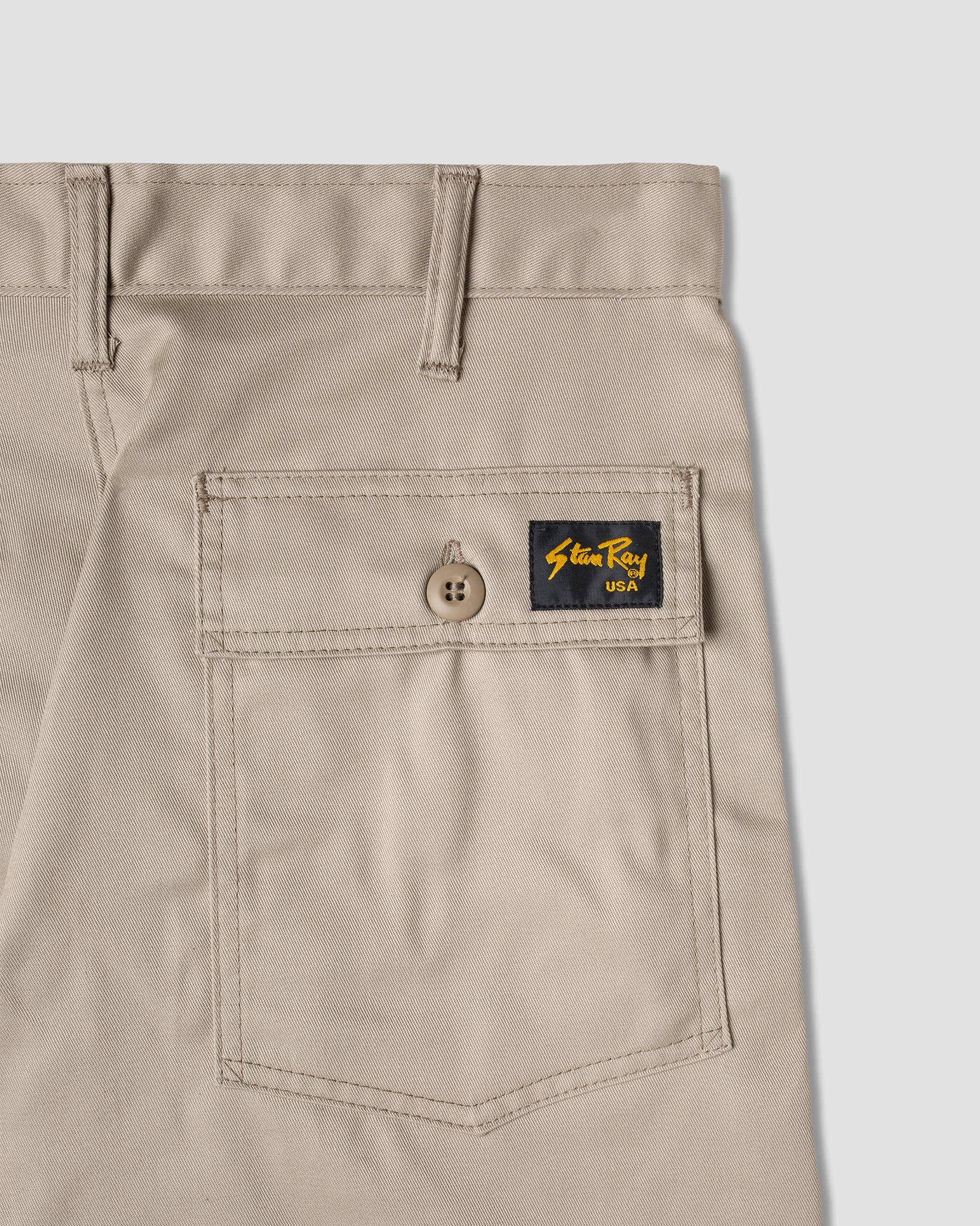 Fatigue Shorts - Khaki Twill