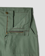 Fatigue Short - Olive Sateen 8.5oz