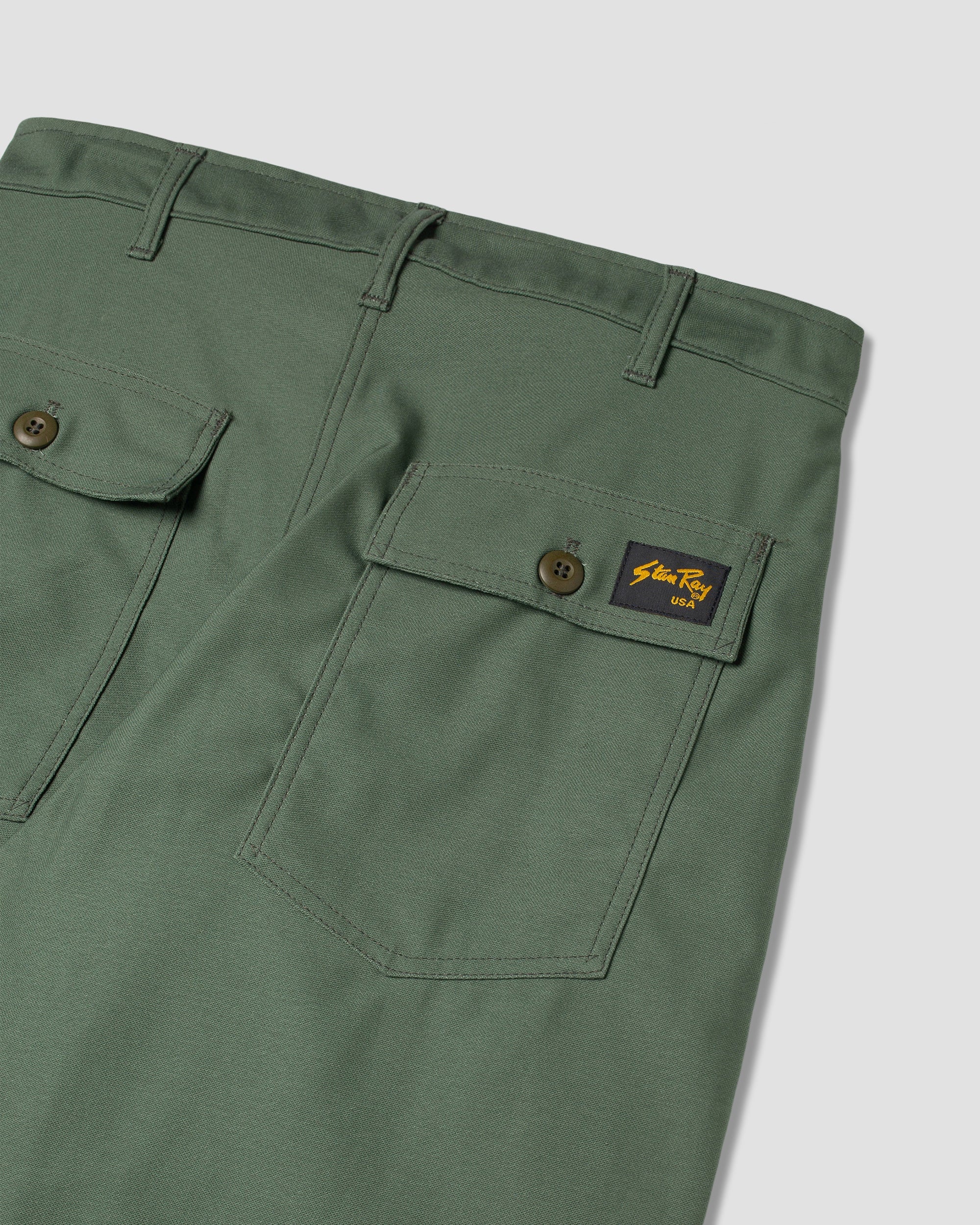 Fatigue Short - Olive Sateen 8.5oz