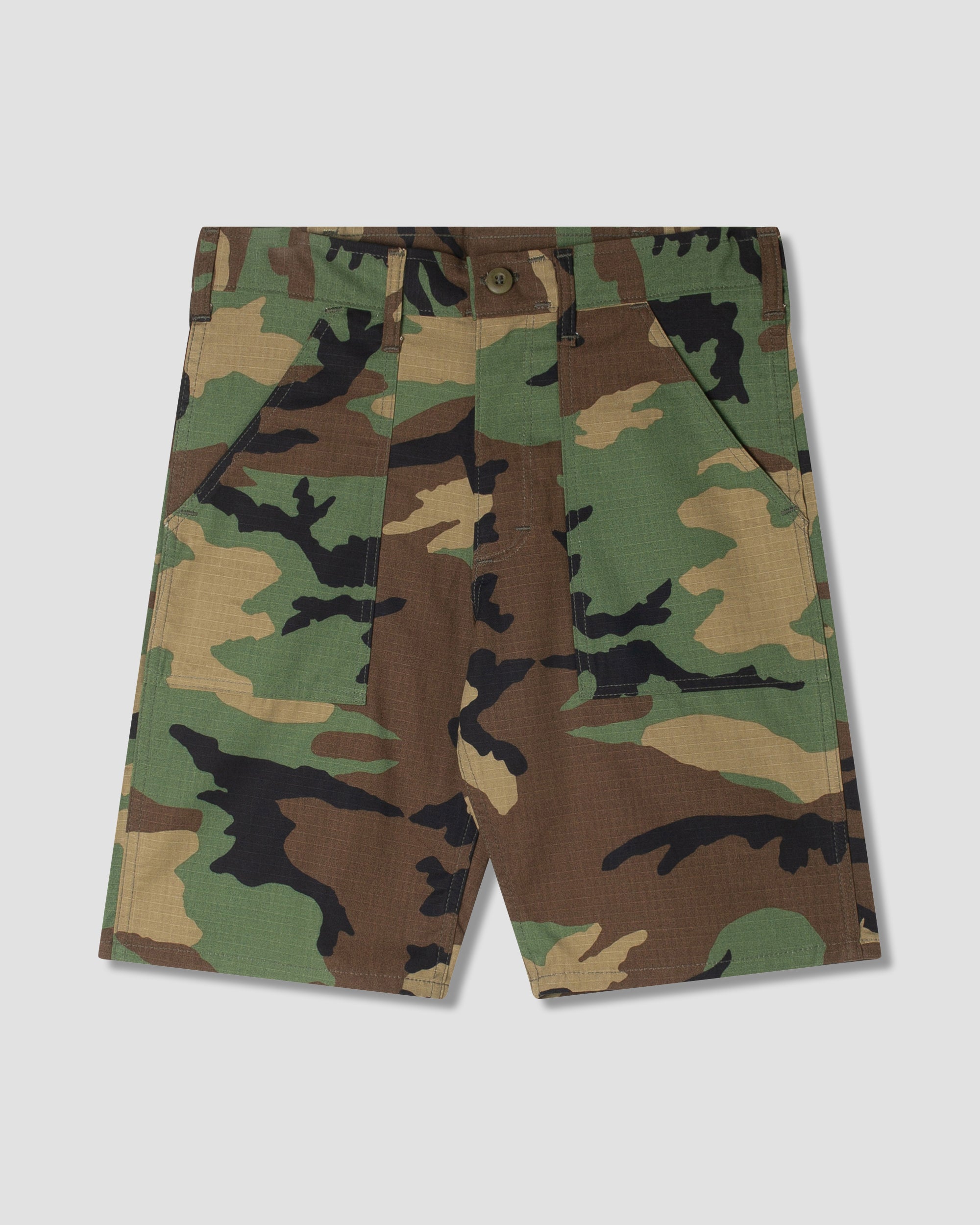 Pantalones cortos de fatiga - Woodland Camo