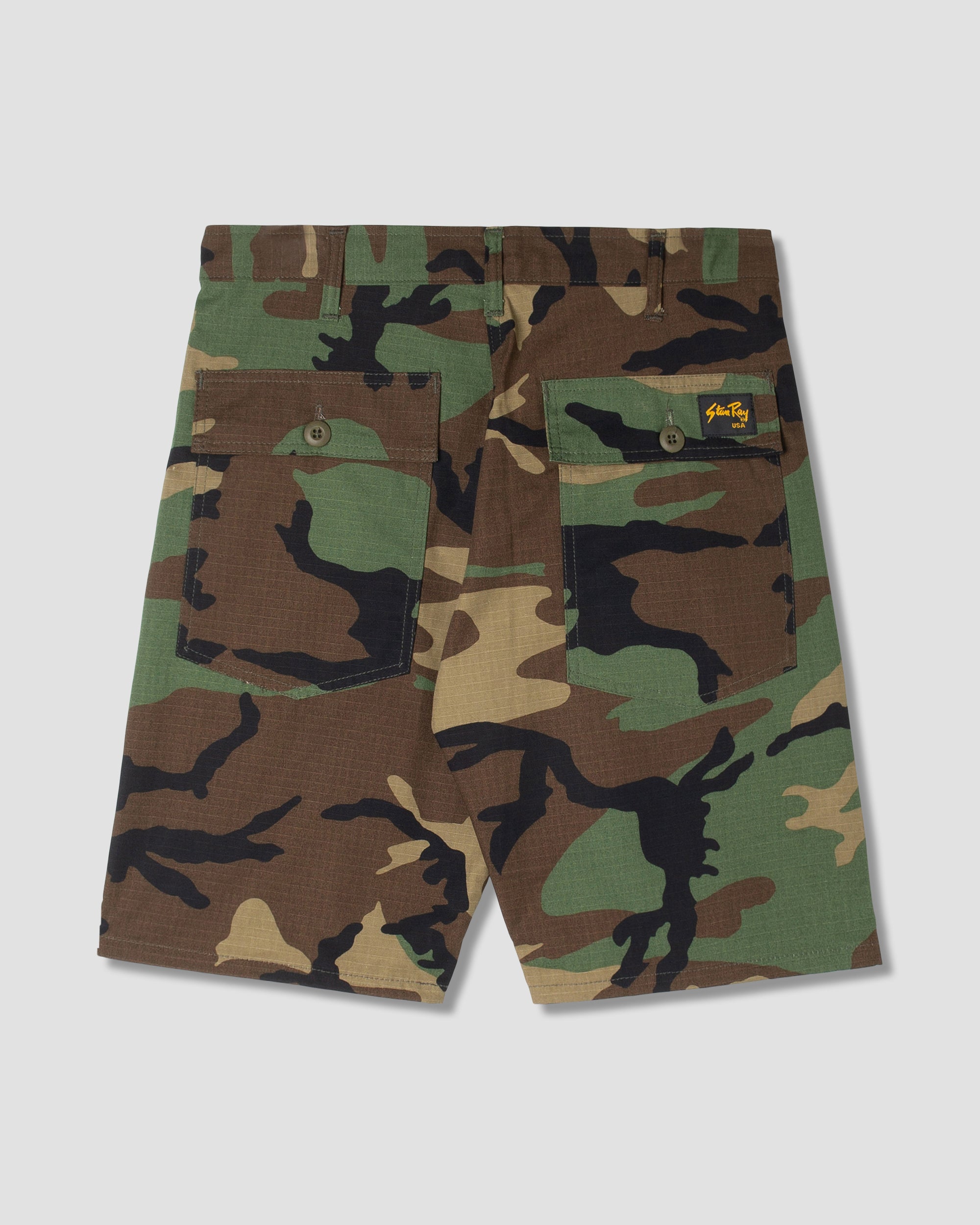 Pantalones cortos de fatiga - Woodland Camo