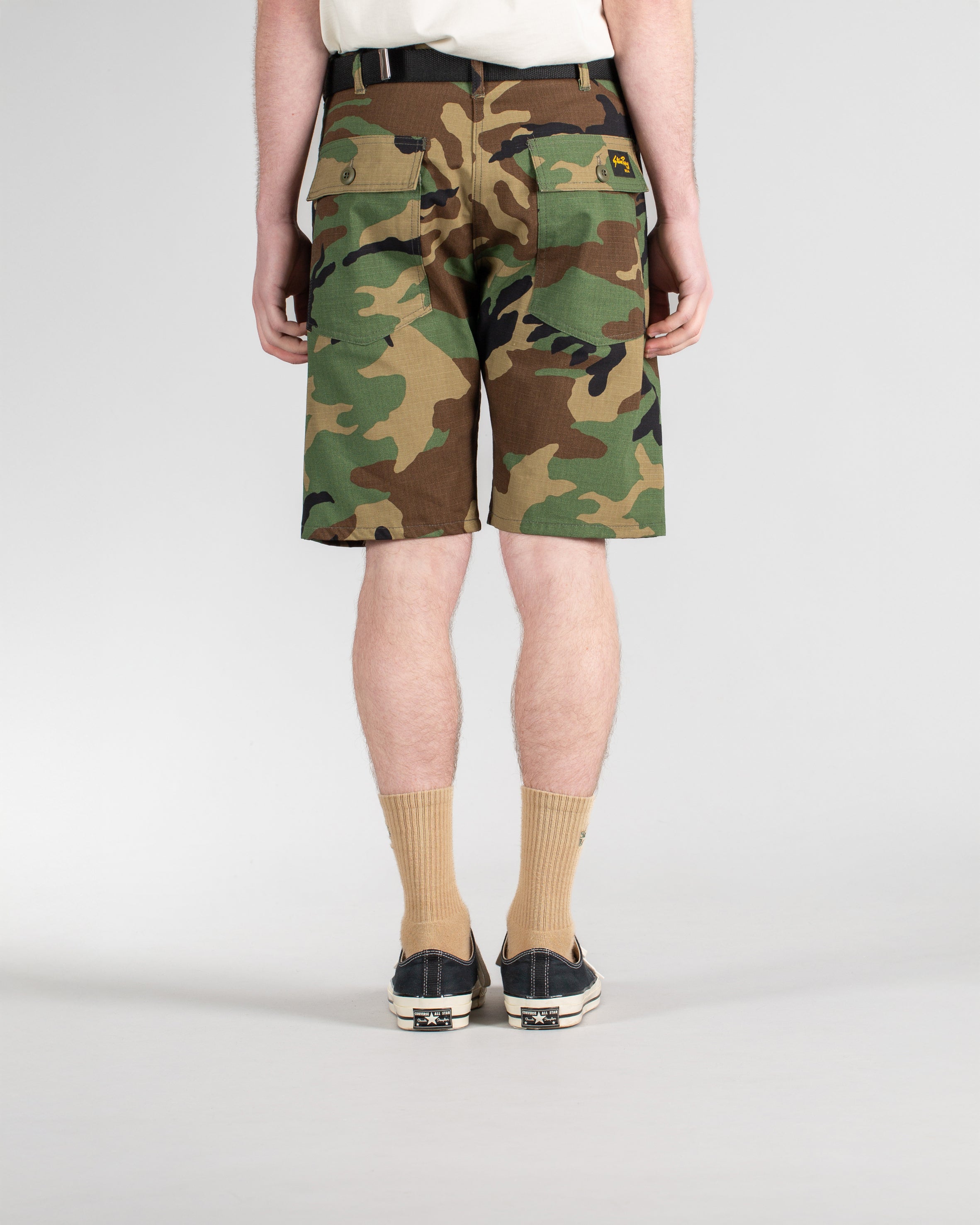 Pantalones cortos de fatiga - Woodland Camo