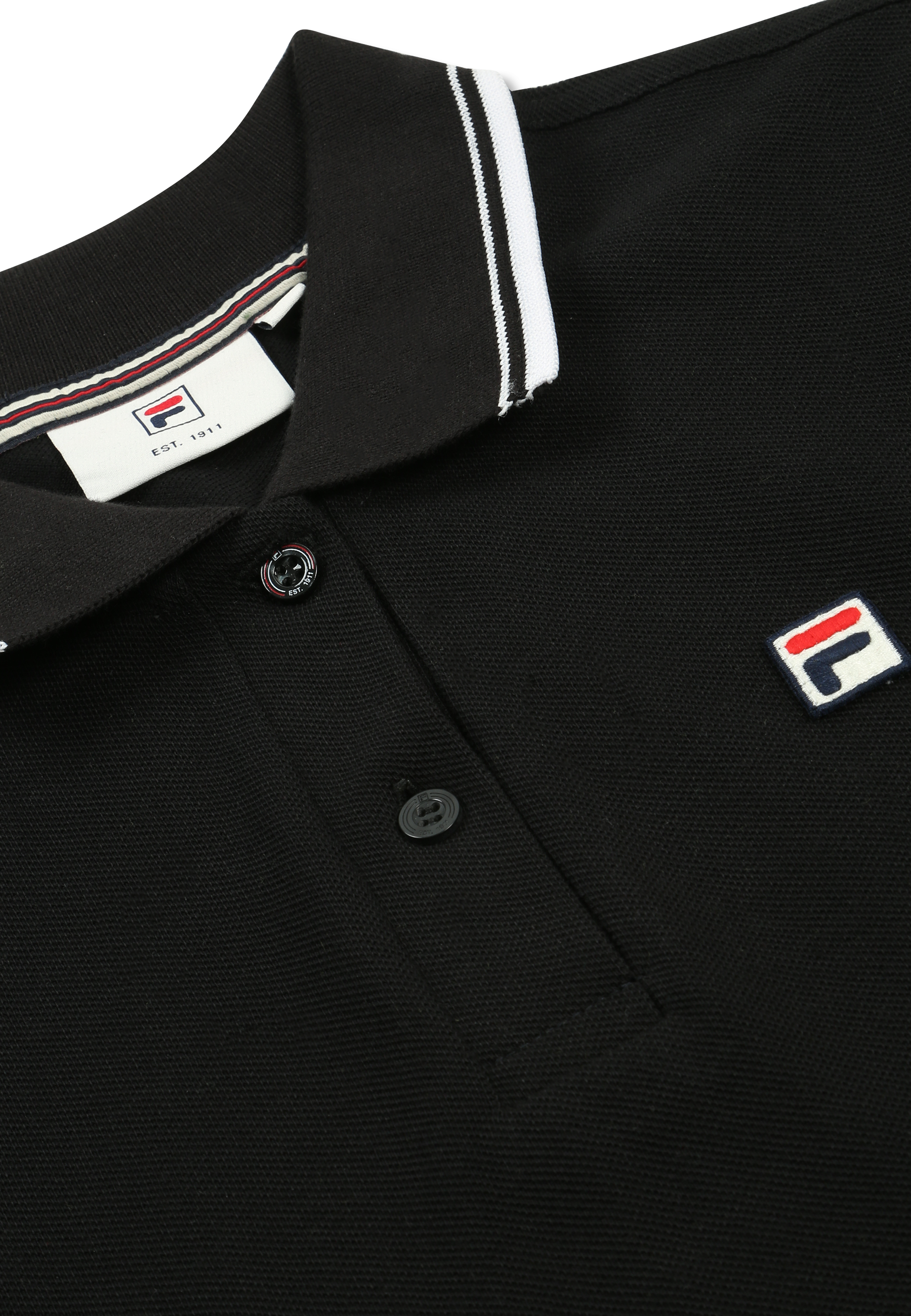 Slim Tipped Polo Shirt - Black