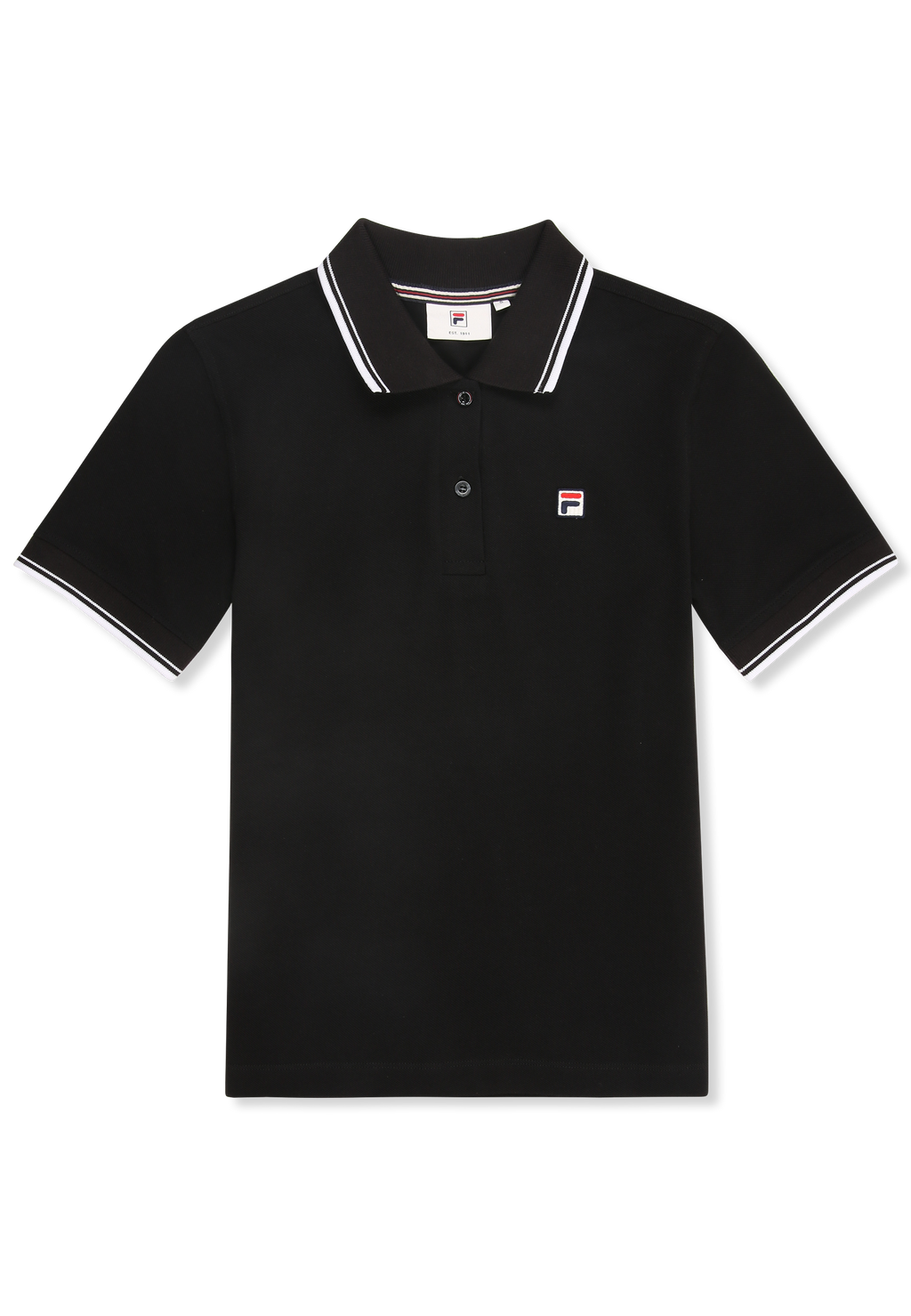 Slim Tipped Polo Shirt - Black