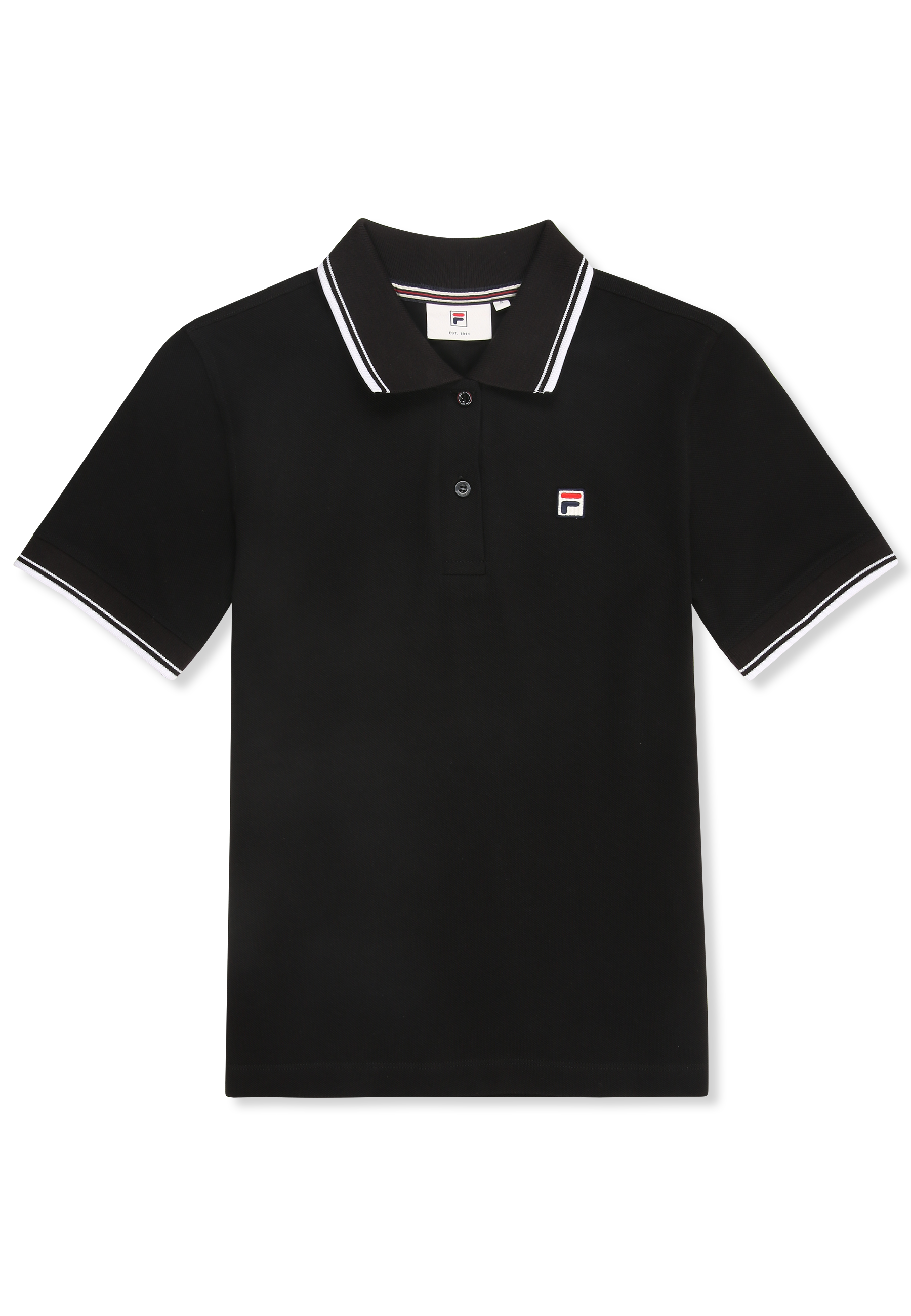 Slim Tipped Polo Shirt - Black