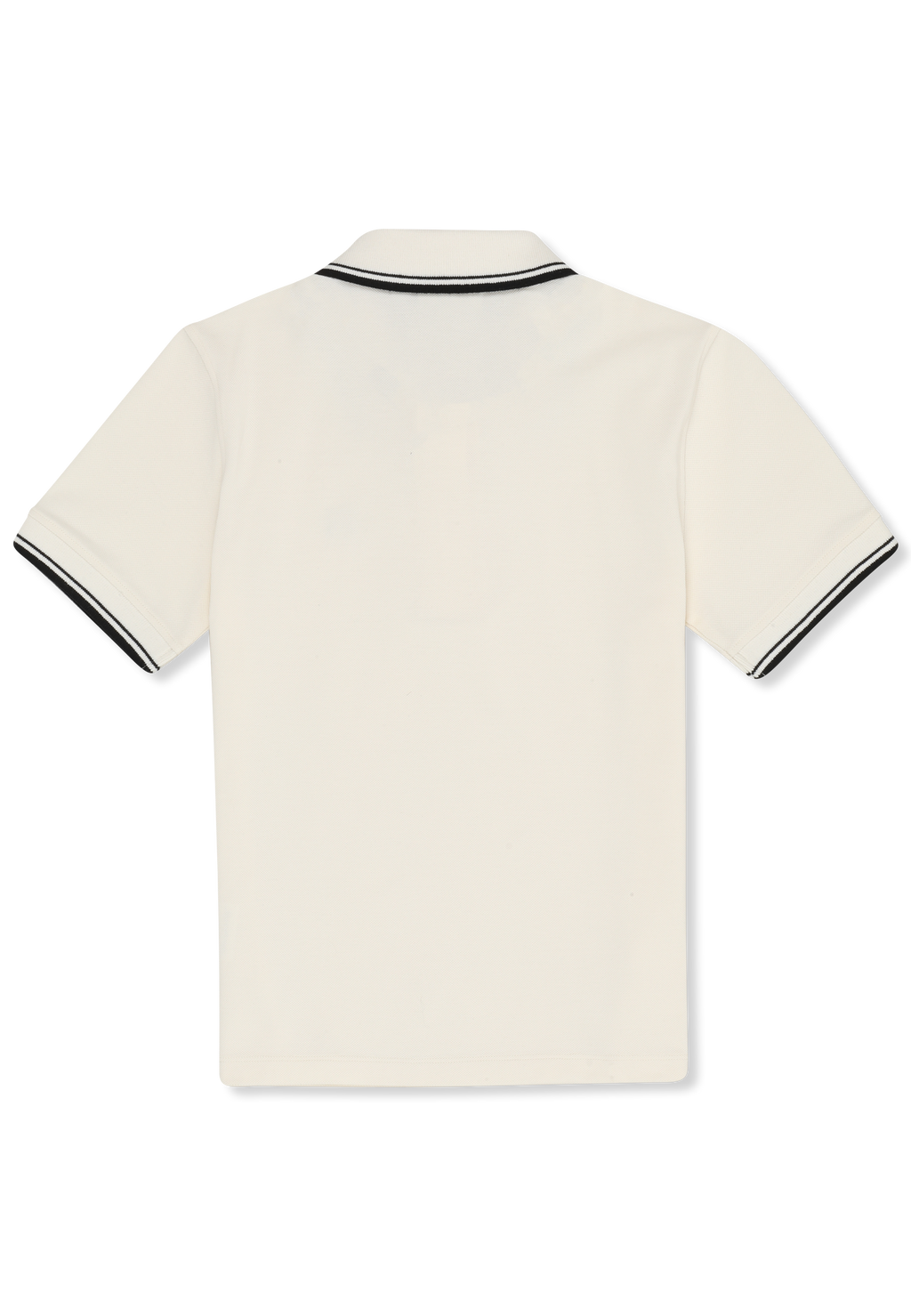 Slim Tipped Polo Shirt - Egret