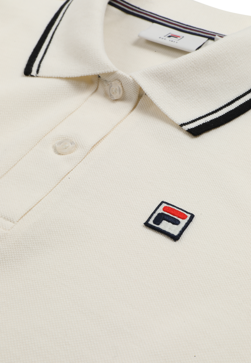 Slim Tipped Polo Shirt - Egret