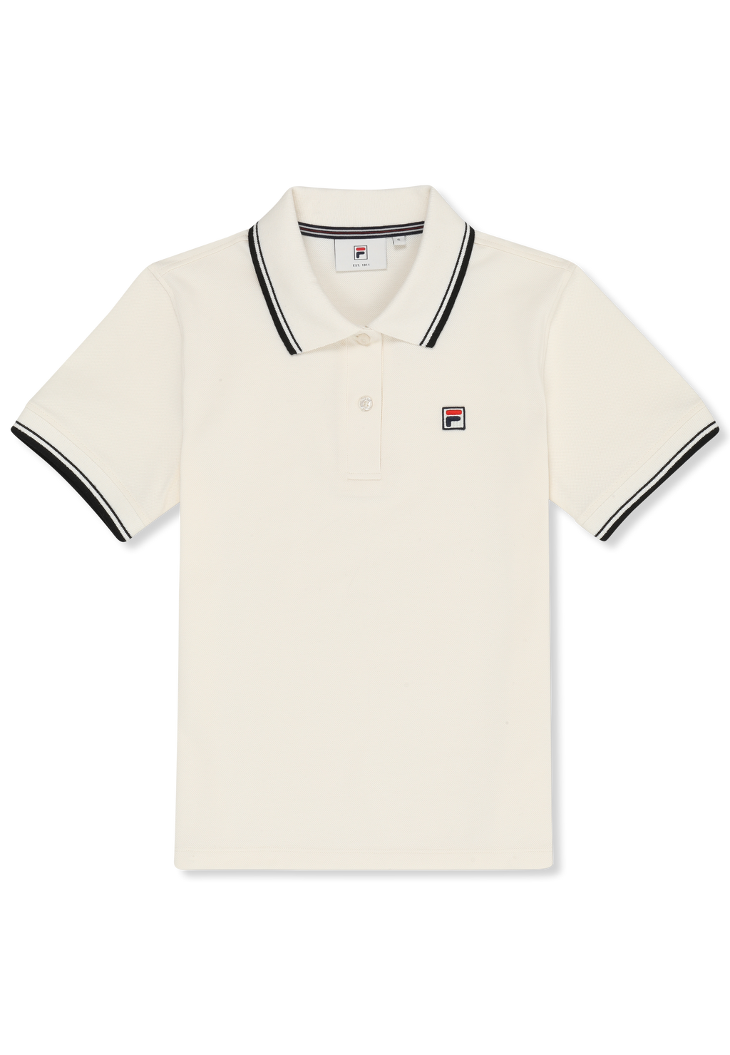 Slim Tipped Polo Shirt - Egret