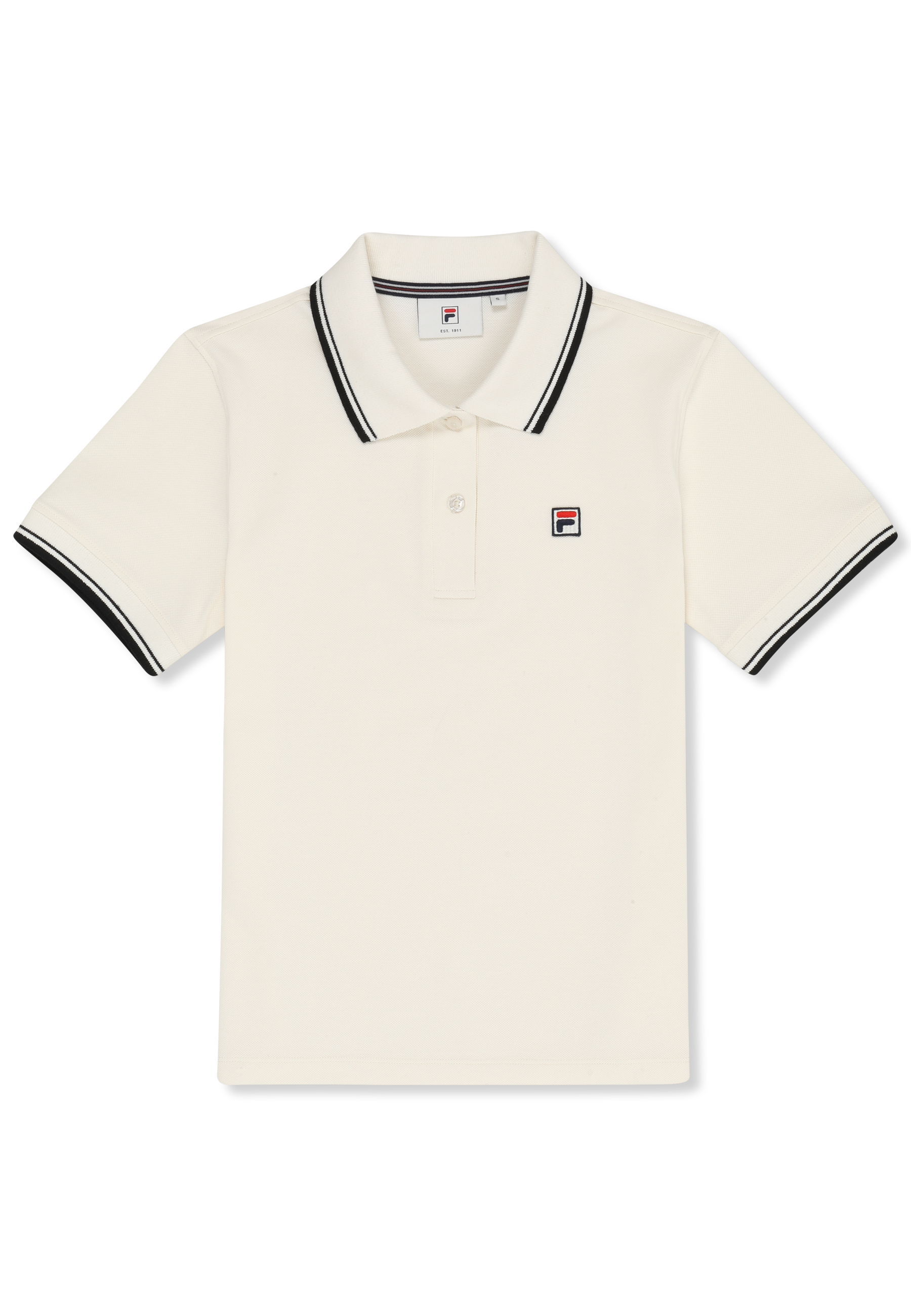 Slim Tipped Polo Shirt - Egret