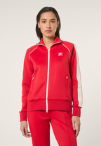 Veste De Survêtement À Bandes Classique - Rouge Vif
