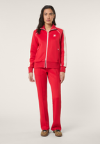 Veste De Survêtement À Bandes Classique - Rouge Vif