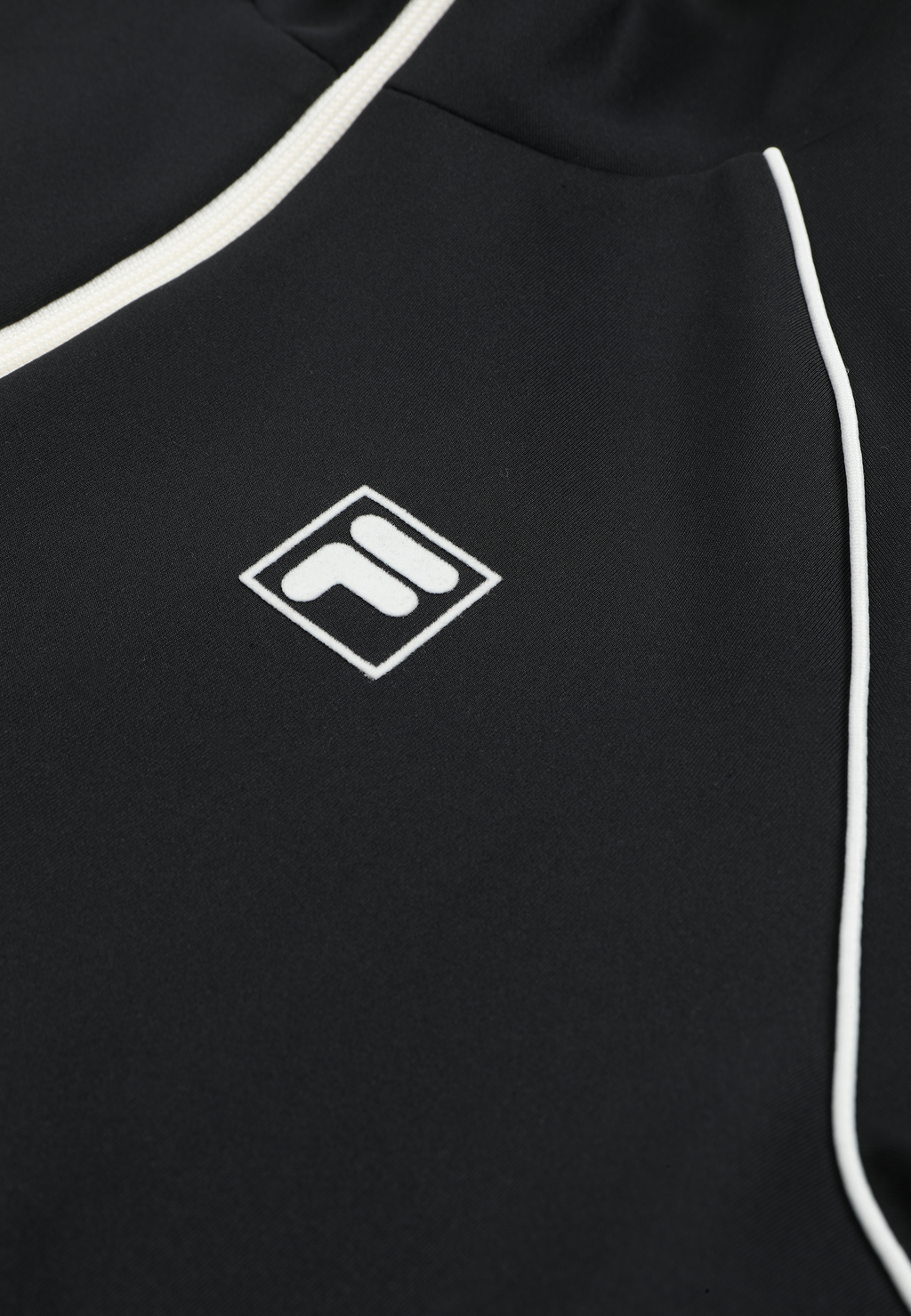Chaqueta deportiva clásica con bandas - Negro