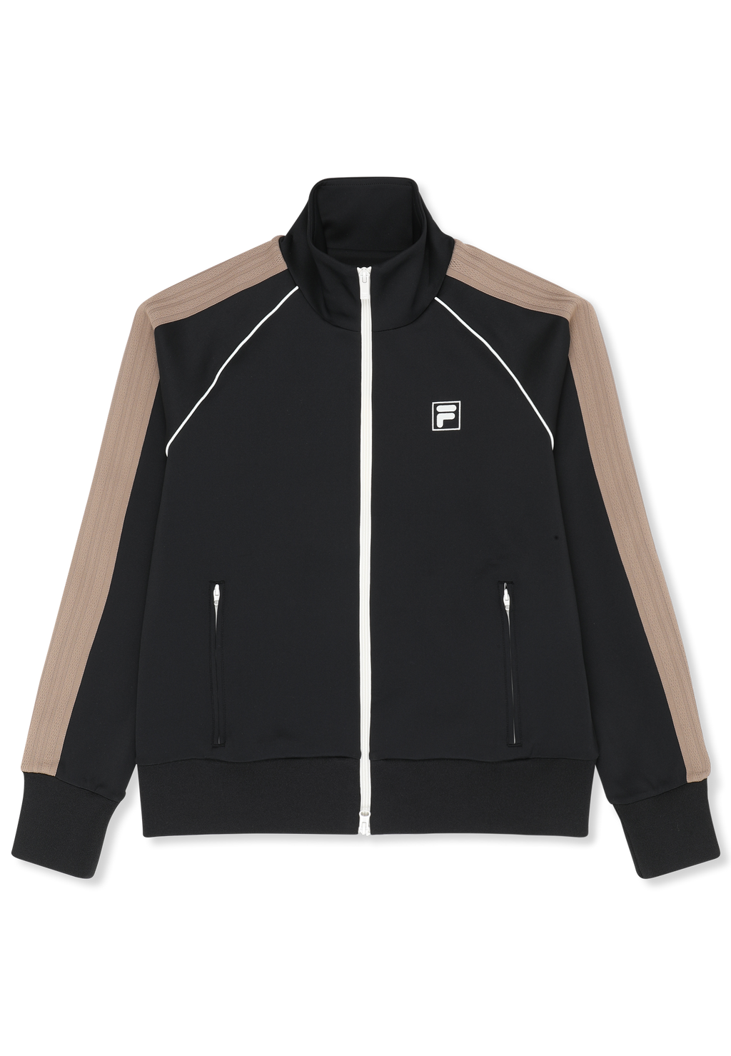 Chaqueta deportiva clásica con bandas - Negro