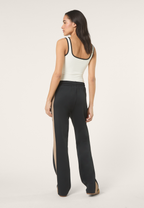 Pantalon De Survêtement À Bandes Extra-Long - Noir