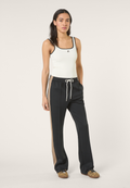 Pantalon De Survêtement À Bandes Extra-Long - Noir