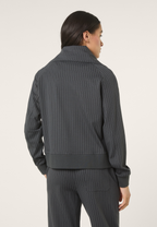Veste À Col Montant À Fines Rayures Décontractée - Phantom