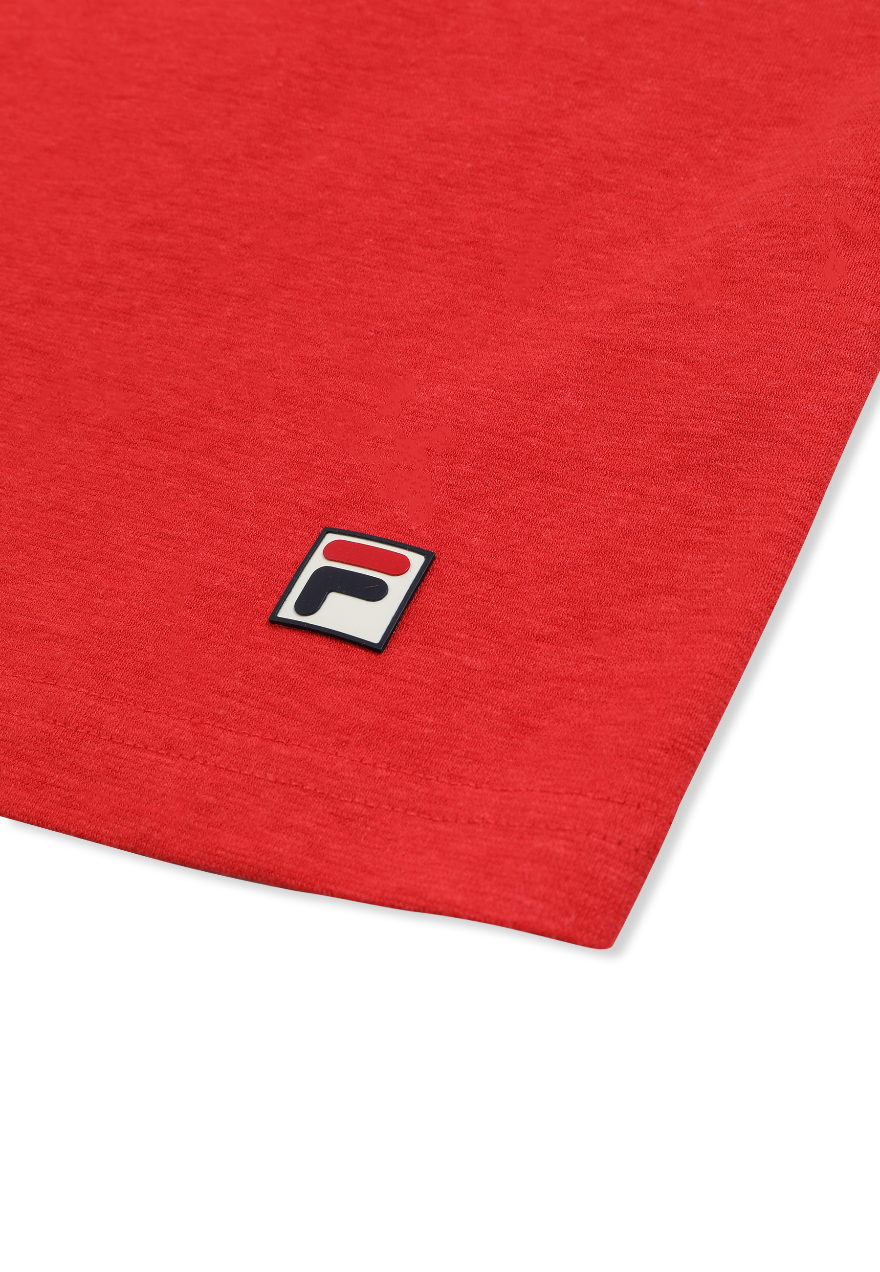 T-Shirt Ringer À Imprimé Décontracté - Rouge Vif-Aigrette