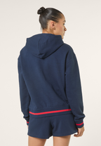 Hoodie À Imprimé Décontracté - Iris Noir