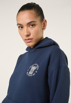 Hoodie À Imprimé Décontracté - Iris Noir