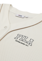 Chemise De Baseball En Mesh Oversize - Aigrette