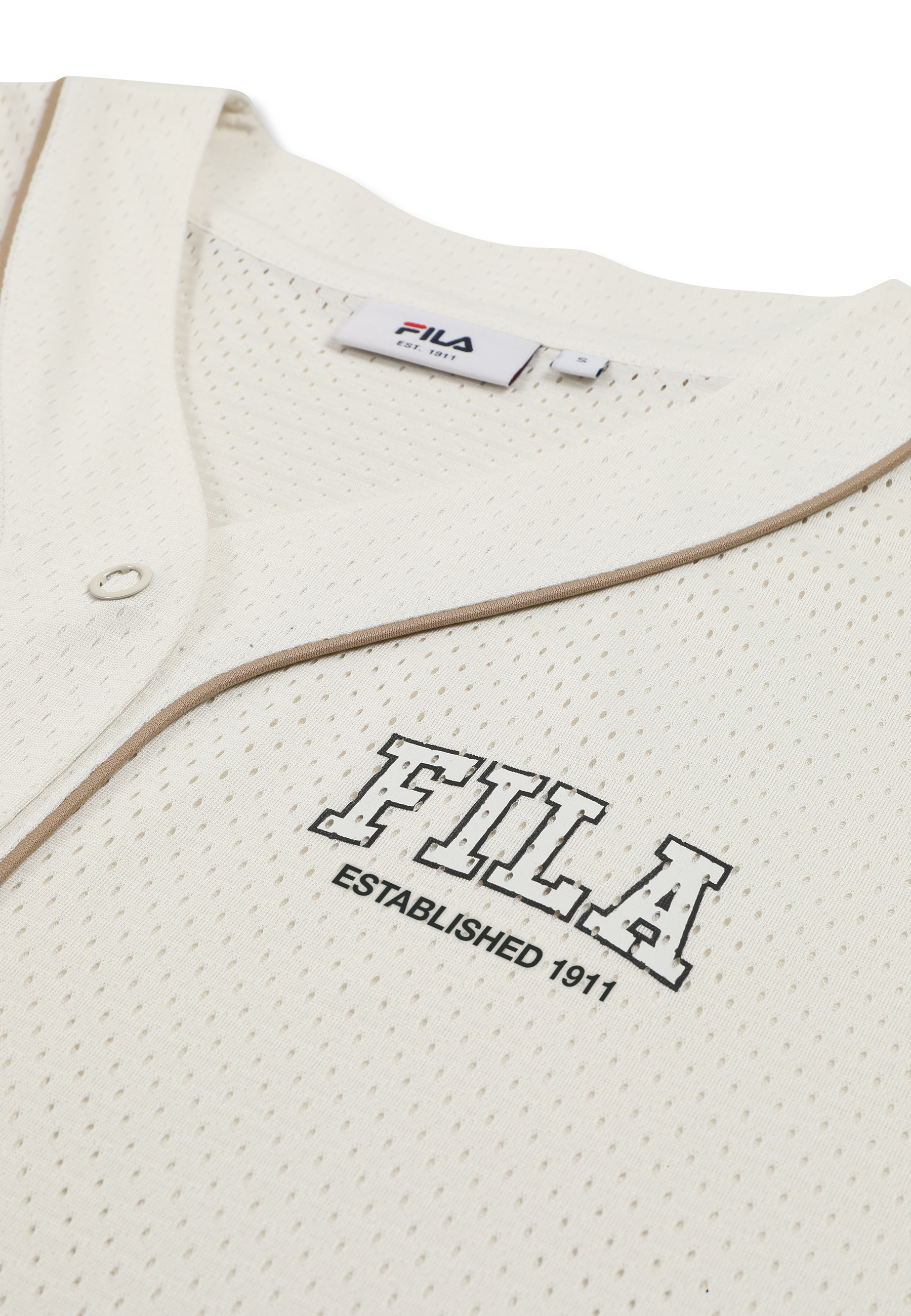 Chemise De Baseball En Mesh Oversize - Aigrette