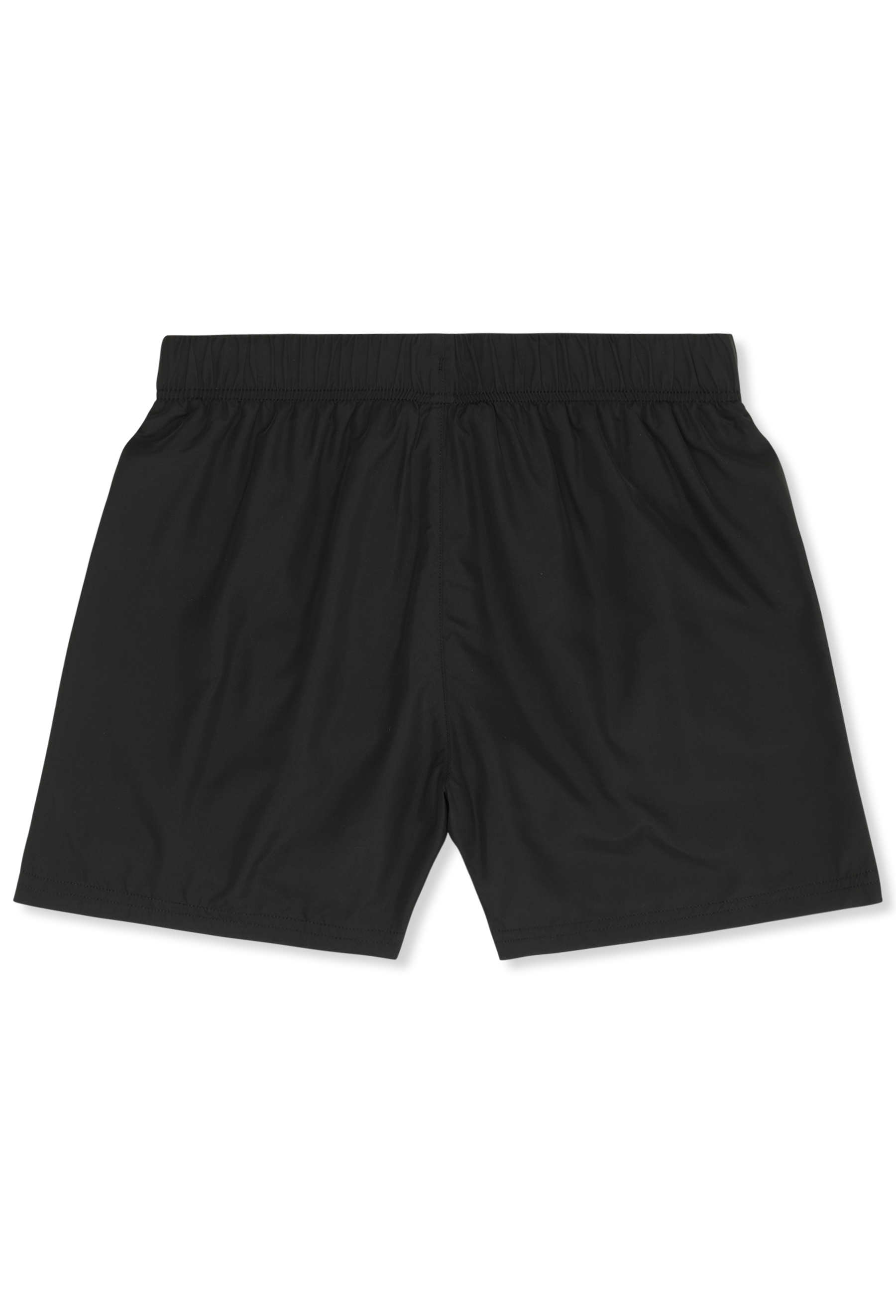 Short Tissé À Passepoil Contrastant Ample - Noir
