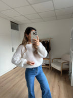 Maille En Mohair Et Laine Gaia Blanche