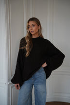 Pull Ample Liliane - Chocolat