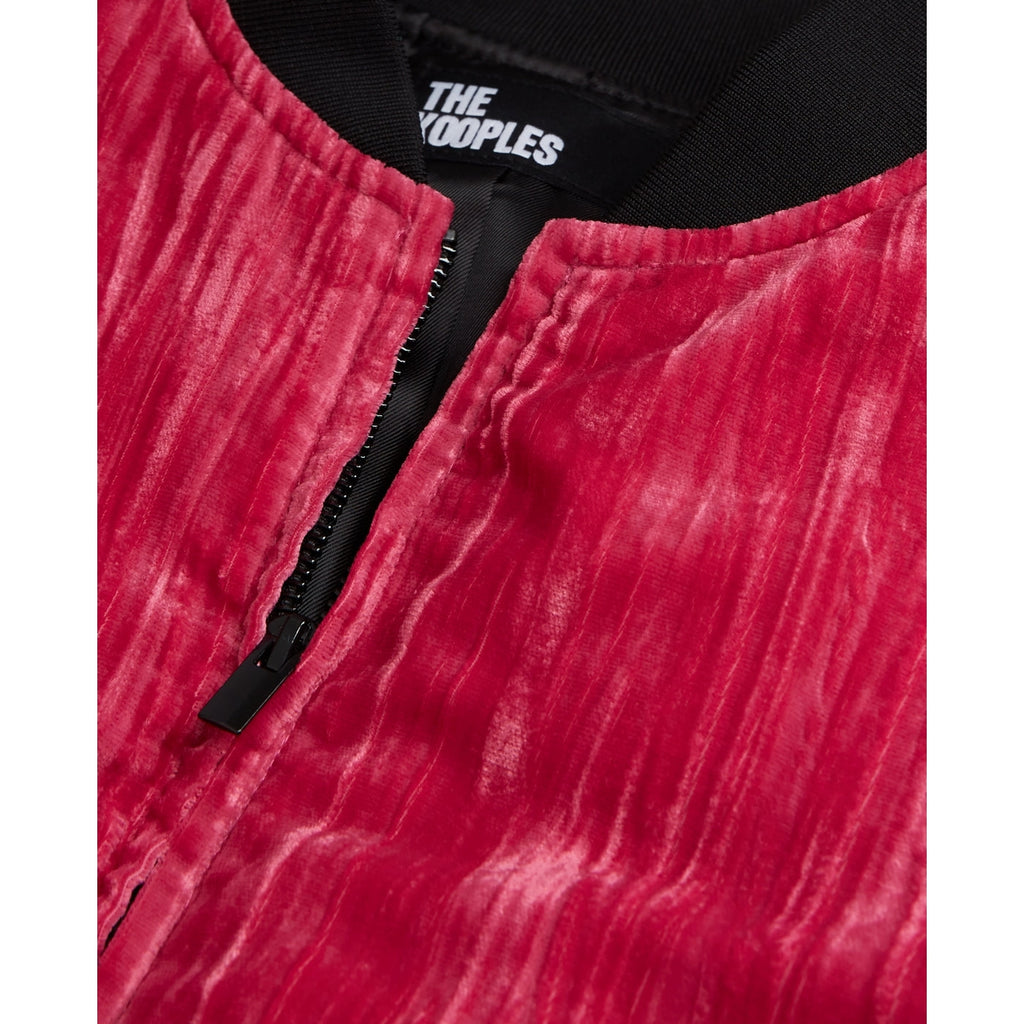 The Kooples - Bomber Terciopelo - Rosa - Mujer