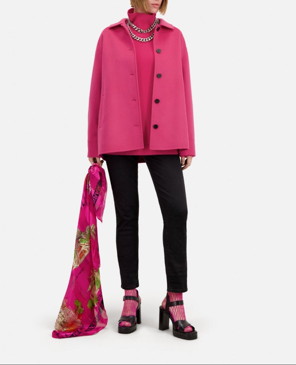 The Kooples - Veste En Laine - Rose - Femme