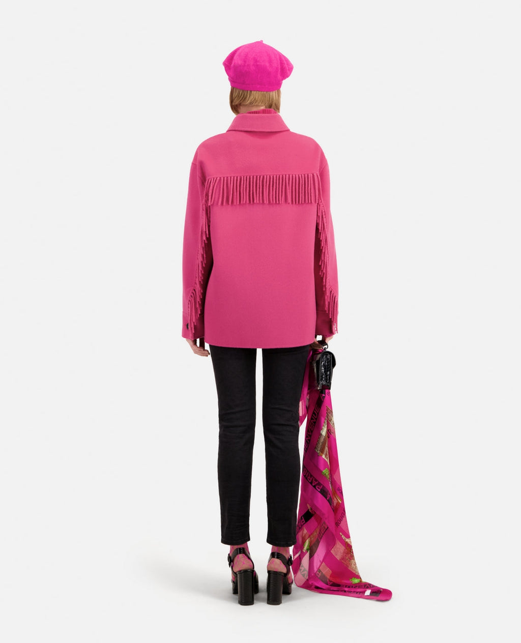 The Kooples - Veste En Laine - Rose - Femme