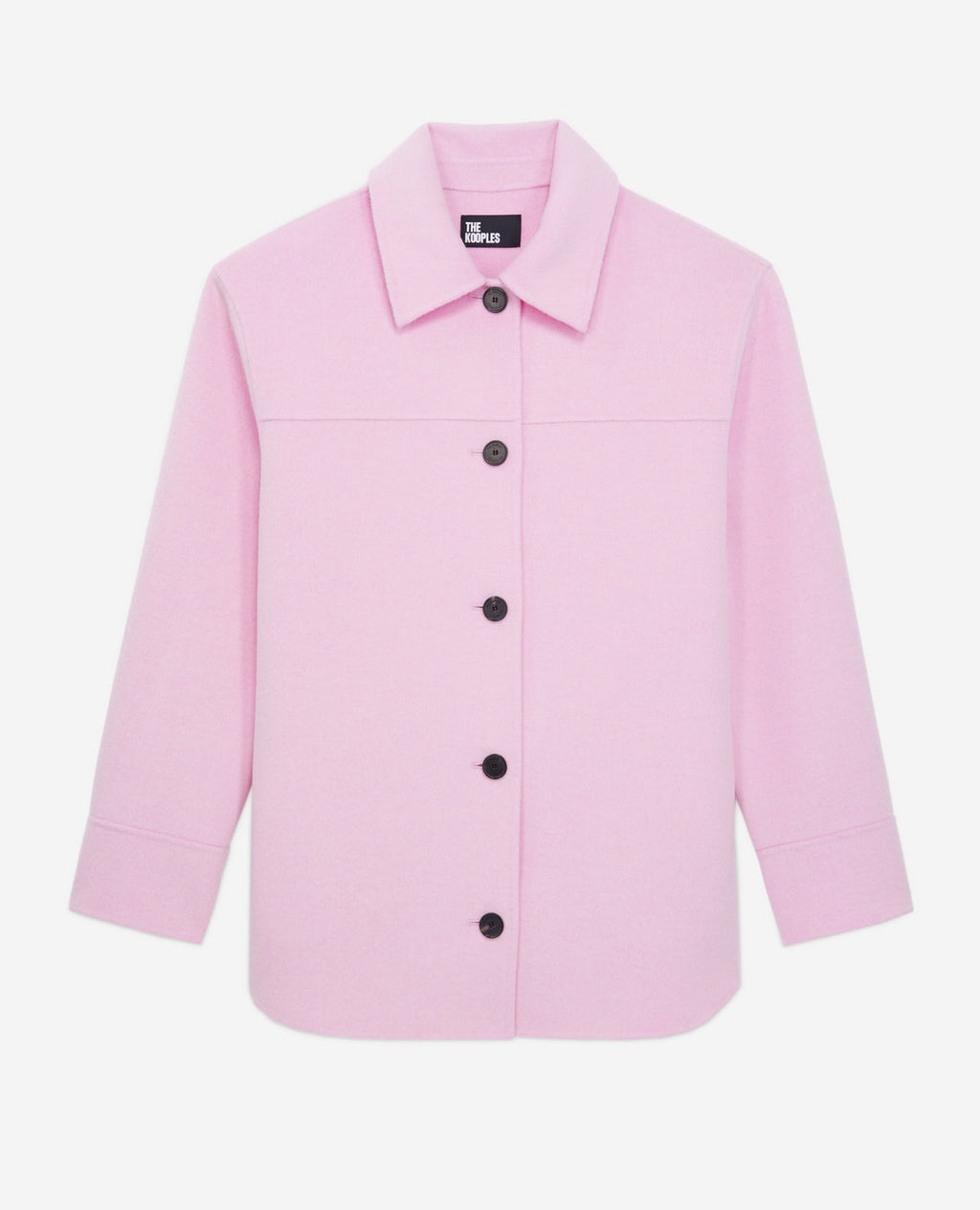 The Kooples - Chaqueta de Lana - Rosa - Mujer